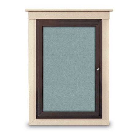 United Visual Products Sliding Glass Door Radius Letterboard, 48"x36", Gold/Licorice Vinyl UV9020ACS-GOLD-LICORI